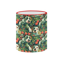 Load image into Gallery viewer, Pine and Pit Bulls Christmas Canopy Coffee Mug-5