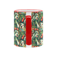 Load image into Gallery viewer, Pine and Pit Bulls Christmas Canopy Coffee Mug-6