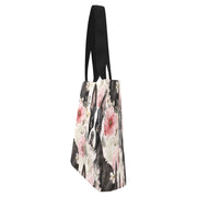 Pink and White Floral Boston Terriers Large Canvas Tote Bags - Set of 2-Accessories-Accessories, Bags, Boston Terrier-10