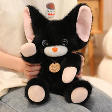 Load image into Gallery viewer, Pink Ears Black Devon Rex Cat Stuffed Animal Plush Toy-2