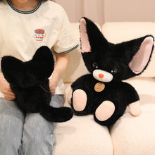 Load image into Gallery viewer, Pink Ears Black Devon Rex Cat Stuffed Animal Plush Toy-4