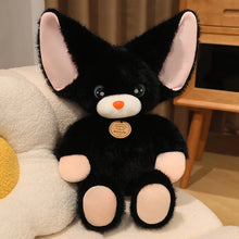Load image into Gallery viewer, Pink Ears Black Devon Rex Cat Stuffed Animal Plush Toy-black-30cm-1
