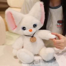 Load image into Gallery viewer, Pink Ears White Devon Rex Cat Stuffed Animal Plush Toy-4