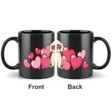 Load image into Gallery viewer, Pink Hearts Golden Retriever Love Coffee Mug-Mug-Dog Dad Gifts,Dog Memorial Gifts,Dog Mom Gifts,Golden Retriever,Mugs-3
