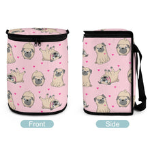 Load image into Gallery viewer, Pink Hearts Pug Love Multipurpose Car Storage Bag - 4 Colors-Car Accessories-Bags, Car Accessories, Pug-7