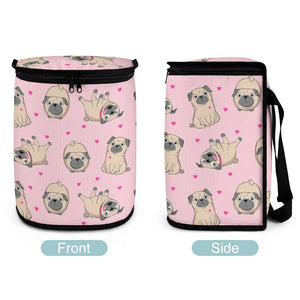 Pink Hearts Pug Love Multipurpose Car Storage Bag - 4 Colors-Car Accessories-Bags, Car Accessories, Pug-7
