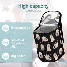 Load image into Gallery viewer, Pink Hearts Pug Love Multipurpose Car Storage Bag - 4 Colors-Car Accessories-Bags, Car Accessories, Pug-3