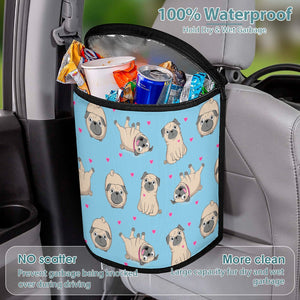 Pink Hearts Pug Love Multipurpose Car Storage Bag - 4 Colors-Car Accessories-Bags, Car Accessories, Pug-12