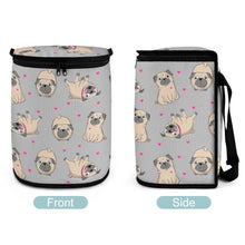 Load image into Gallery viewer, Pink Hearts Pug Love Multipurpose Car Storage Bag - 4 Colors-Car Accessories-Bags, Car Accessories, Pug-13