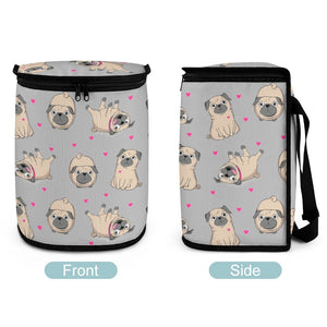 Pink Hearts Pug Love Multipurpose Car Storage Bag - 4 Colors-Car Accessories-Bags, Car Accessories, Pug-13