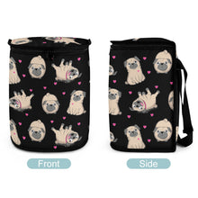 Load image into Gallery viewer, Pink Hearts Pug Love Multipurpose Car Storage Bag - 4 Colors-Car Accessories-Bags, Car Accessories, Pug-1