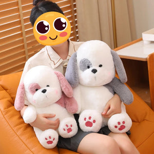 Pink Paws Lhasa Apso Stuffed Animal Plush Toys-Stuffed Animals-Lhasa Apso, Stuffed Animal-2