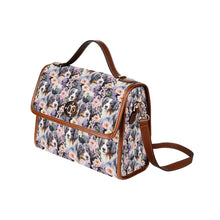 Load image into Gallery viewer, Pink Petals and Australian Shepherds Shoulder Bag Purse-Accessories-Accessories, Australian Shepherd, Bags, Purse-One Size-3