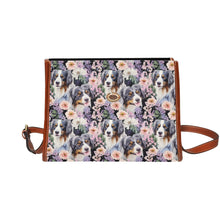 Load image into Gallery viewer, Pink Petals and Australian Shepherds Shoulder Bag Purse-Accessories-Accessories, Australian Shepherd, Bags, Purse-One Size-5
