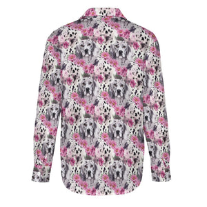 Pink Petals and Dalmatians Love Women's Shirt-Apparel-Apparel, Dalmatian, Shirt-5