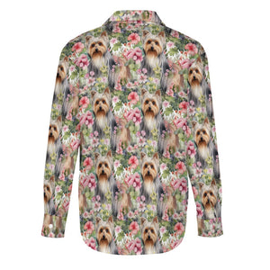 Pink Petals Yorkie Bloom Women's Shirt - 2 Designs-Apparel-Apparel, Shirt, Yorkshire Terrier-9