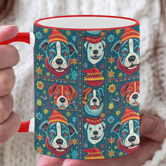 Pit Bull Christmas Merriment Coffee Mug-White7-ONE SIZE-1