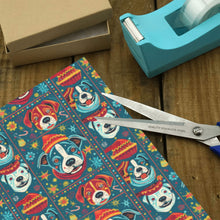 Load image into Gallery viewer, Pit Bull Christmas Merriment Gift Wrapping Paper - 2 Rolls-Christmas Ornament-Christmas,Pit Bull,Wrapping Paper-4