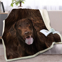 Load image into Gallery viewer, American Pit Bull Terrier Love Soft Warm Fleece Blanket - Series 2-Home Decor-American Pit Bull Terrier, Blankets, Dogs, Home Decor-Chesapeake Bay Retriever-Medium-7
