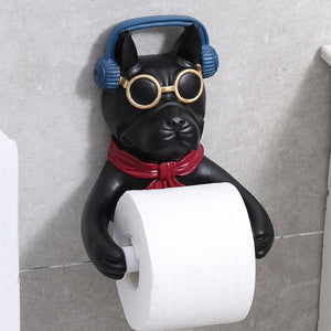 American Pit Bull Terrier Love Toilet Roll Holders-Home Decor-American Pit Bull Terrier, Bathroom Decor, Dogs, Home Decor-Black-2