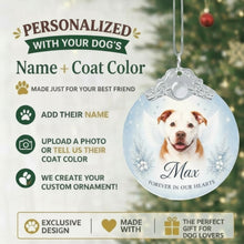 Load image into Gallery viewer, Pit Bull Ornament - Angel Dog Memorial Design - Personalized with Photo and Name-Christmas Ornament-Christmas,Christmas Ornament,Personalize Artwork,Pit Bull-2