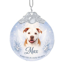 Load image into Gallery viewer, Pit Bull Ornament - Angel Dog Memorial Design - Personalized with Photo and Name-Christmas Ornament-Christmas,Christmas Ornament,Personalize Artwork,Pit Bull-3