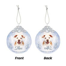 Load image into Gallery viewer, Pit Bull Ornament - Angel Dog Memorial Design - Personalized with Photo and Name-Christmas Ornament-Christmas,Christmas Ornament,Personalize Artwork,Pit Bull-5