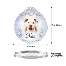 Load image into Gallery viewer, Pit Bull Ornament - Angel Dog Memorial Design - Personalized with Photo and Name-Christmas Ornament-Christmas,Christmas Ornament,Personalize Artwork,Pit Bull-6
