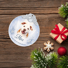 Load image into Gallery viewer, Pit Bull Ornament - Angel Dog Memorial Design - Personalized with Photo and Name-Christmas Ornament-Christmas,Christmas Ornament,Personalize Artwork,Pit Bull-7