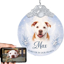 Load image into Gallery viewer, Pit Bull Ornament - Angel Dog Memorial Design - Personalized with Photo and Name-Christmas Ornament-Christmas,Christmas Ornament,Personalize Artwork,Pit Bull-1