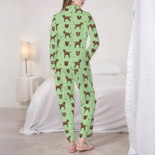 Load image into Gallery viewer, Pit Bull Pajamas for Women - XL Available - I Love Brindle Pit Bull Terriers-Pajamas-Apparel,Dog Mom Gifts,Pajamas,Pit Bull-5