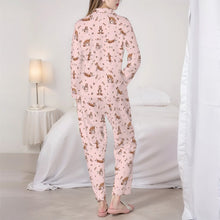 Load image into Gallery viewer, Pit Bull Pajamas for Women - XL Available - Red and White Pit Bulls Doing Yoga-Pajamas-Apparel,Dog Mom Gifts,Pajamas,Pit Bull-5