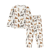 Load image into Gallery viewer, Pit Bull Pajamas for Women - XL Available - Yes I Love Staffordshire Bull Terriers-Pajamas-Apparel,Dog Mom Gifts,Pajamas,Pit Bull-White-XS-10