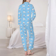 Load image into Gallery viewer, Pit Bull Pajamas for Women - XL Available - Yes I Love White Pit Bull Terriers-Pajamas-Apparel,Dog Mom Gifts,Pajamas,Pit Bull-5