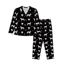 Load image into Gallery viewer, Pit Bull Pajamas for Women - XL Available - Yes I Love White Pit Bull Terriers-Pajamas-Apparel,Dog Mom Gifts,Pajamas,Pit Bull-7