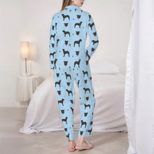 Load image into Gallery viewer, Pit Bull Terrier Pajamas for Women - XL Available - I Love Black Pit Bull Terriers-Pajamas-Apparel,Dog Mom Gifts,Pajamas,Pit Bull-6