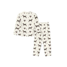 Load image into Gallery viewer, Pit Bull Terrier Pajamas for Women - XL Available - I Love Blue and White Bull Terriers-Pajamas-Apparel,Dog Mom Gifts,Pajamas,Pit Bull-8