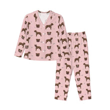 Load image into Gallery viewer, Pit Bull Terrier Pajamas for Women - XL Available - I Love Brindle Pit Bull Terriers-Pajamas-Apparel,Dog Mom Gifts,Pajamas,Pit Bull-11