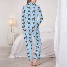 Load image into Gallery viewer, Pit Bull Terrier Pajamas for Women - XL Available - I Love Brindle Pit Bull Terriers-Pajamas-Apparel,Dog Mom Gifts,Pajamas,Pit Bull-4