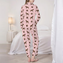 Load image into Gallery viewer, Pit Bull Terrier Pajamas for Women - XL Available - I Love Brindle Pit Bull Terriers-Pajamas-Apparel,Dog Mom Gifts,Pajamas,Pit Bull-6