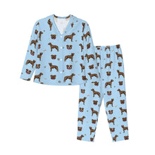 Load image into Gallery viewer, Pit Bull Terrier Pajamas for Women - XL Available - I Love Brindle Pit Bull Terriers-Pajamas-Apparel,Dog Mom Gifts,Pajamas,Pit Bull-7