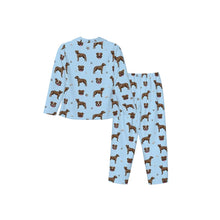 Load image into Gallery viewer, Pit Bull Terrier Pajamas for Women - XL Available - I Love Brindle Pit Bull Terriers-Pajamas-Apparel,Dog Mom Gifts,Pajamas,Pit Bull-8