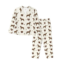 Load image into Gallery viewer, Pit Bull Terrier Pajamas for Women - XL Available - I Love Brindle Pit Bull Terriers-Pajamas-Apparel,Dog Mom Gifts,Pajamas,Pit Bull-9