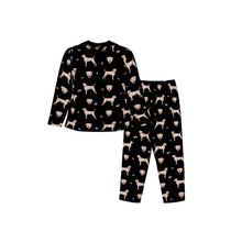 Load image into Gallery viewer, Pit Bull Terrier Pajamas for Women - XL Available - I Love Cream Bull Terriers-Pajamas-Apparel,Dog Mom Gifts,Pajamas,Pit Bull-10