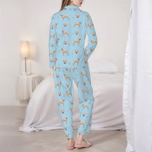 Load image into Gallery viewer, Pit Bull Terrier Pajamas for Women - XL Available - I Love Cream Bull Terriers-Pajamas-Apparel,Dog Mom Gifts,Pajamas,Pit Bull-4