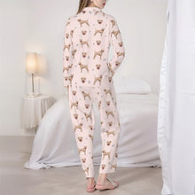 Load image into Gallery viewer, Pit Bull Terrier Pajamas for Women - XL Available - I Love Cream Bull Terriers-Pajamas-Apparel,Dog Mom Gifts,Pajamas,Pit Bull-6