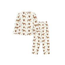 Load image into Gallery viewer, Pit Bull Terrier Pajamas for Women - XL Available - I Love Red Pit Bull Terriers-Pajamas-Apparel,Dog Mom Gifts,Pajamas,Pit Bull-10