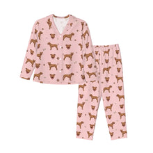 Load image into Gallery viewer, Pit Bull Terrier Pajamas for Women - XL Available - I Love Red Pit Bull Terriers-Pajamas-Apparel,Dog Mom Gifts,Pajamas,Pit Bull-11