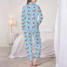 Load image into Gallery viewer, Pit Bull Terrier Pajamas for Women - XL Available - I Love Red Pit Bull Terriers-Pajamas-Apparel,Dog Mom Gifts,Pajamas,Pit Bull-7