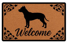Load image into Gallery viewer, Warm Pit Bull Welcome Door Mat-Home Decor-Doormat,Home Decor,Pit Bull-1